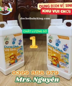 Dung dịch vệ sinh đồ chơi khu vui chơi trẻ em
