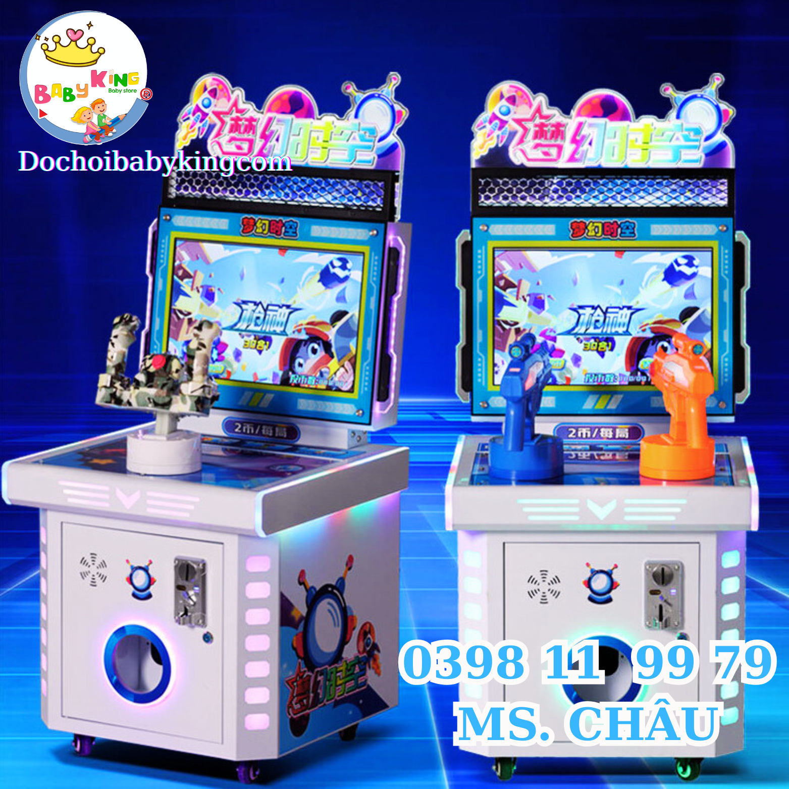 0398 11 99 79 MS. CHÂU (7) Máy game bắn 2 súng dành cho khu vui chơi