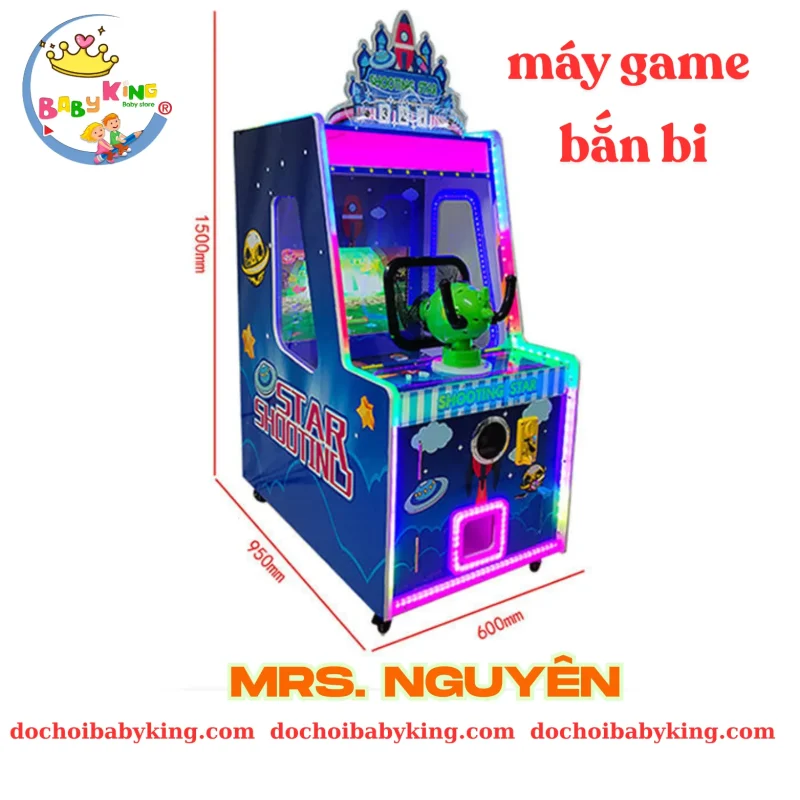 Kích thước máy bắn bi phù hợp làm máy game giải trí cho khu vui chơi trẻ em