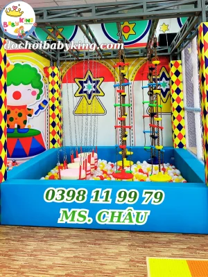 Vận Động Leo Trèo Ninja Khu Vui Chơi Trẻ Em