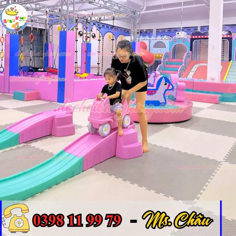  XE TRƯỢT ĐƯỜNG RAY CHO BÉ – TRÒ CHƠI THU HÚT NHẤT CHO KHU VUI CHƠI