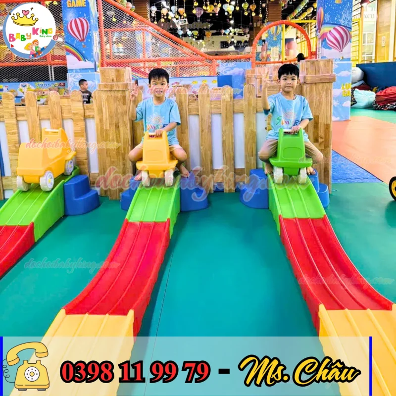  XE TRƯỢT ĐƯỜNG RAY CHO BÉ – TRÒ CHƠI THU HÚT NHẤT CHO KHU VUI CHƠI