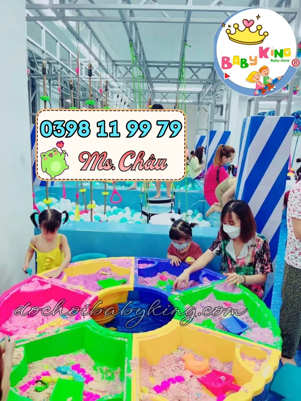 Bàn Cát Nặn – Đồ Chơi Sáng Tạo Siêu Hot 2026