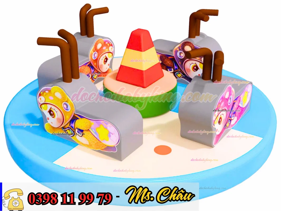 MÂM XOAY LABUBU MẪU MỚI – HOT TREND KHU VUI CHƠI TRẺ EM 2026 